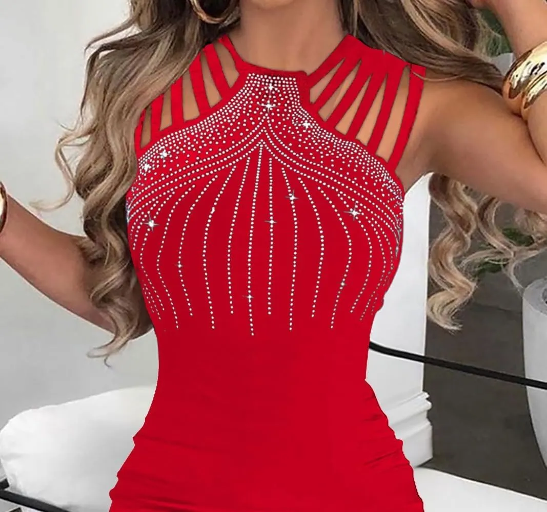Bodycon Evening Gown Dress with Thigh Slit Slim Beach Vacation Party Cocktail Dresses
