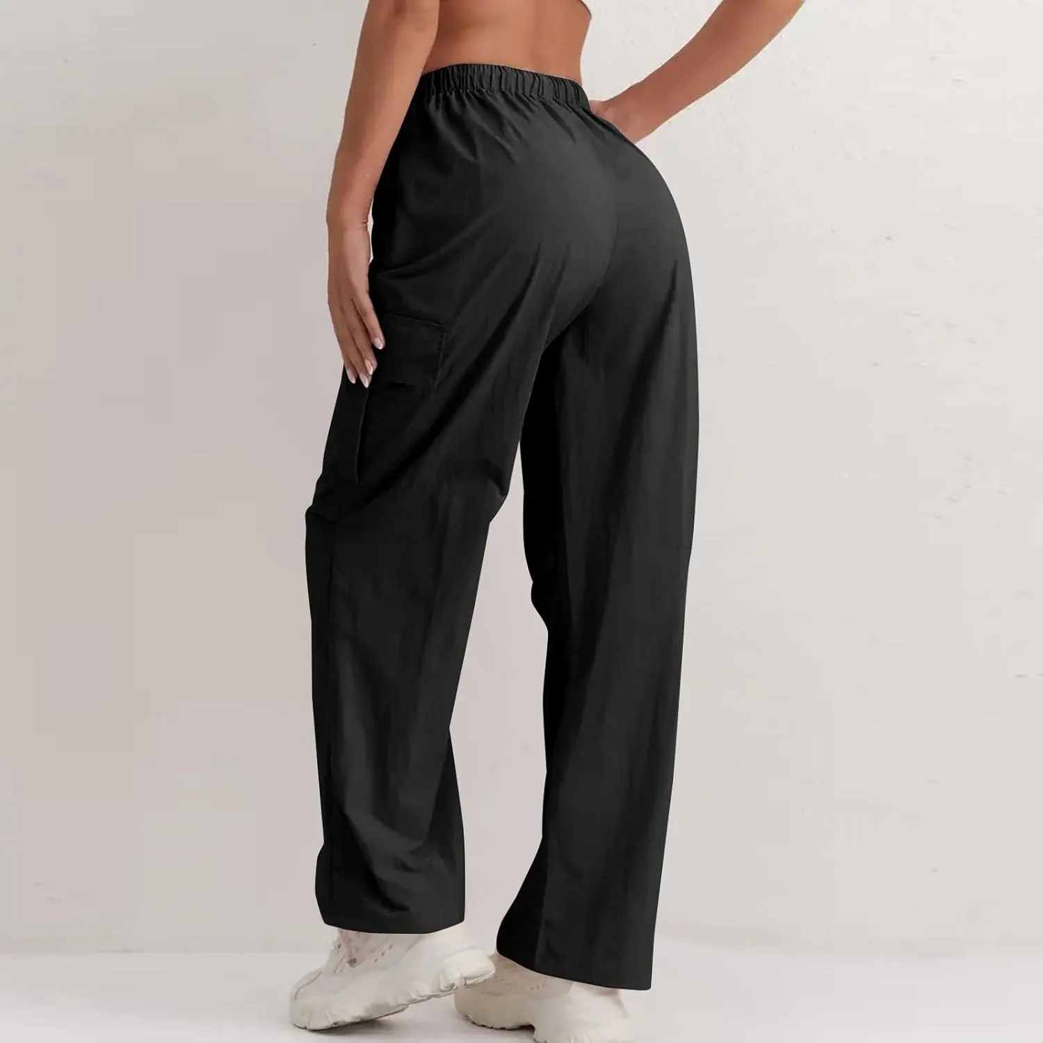 Cargo Pants for Women Stretchy Loose Quick Dry Parachute Pants with Multi Pockets Summer Fashion Outdoor Streetwear