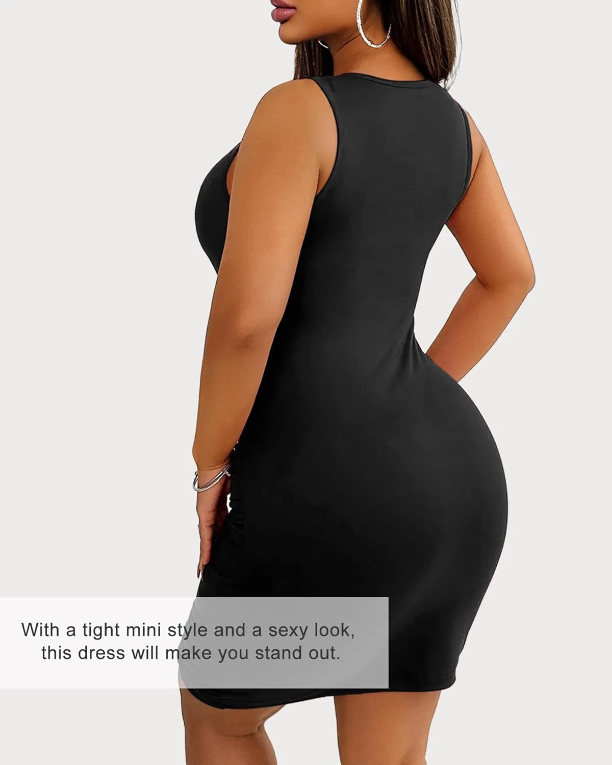Club Dress for Women 2024 - Sexy Mini Party Bodycon Tight Homecoming Outfit