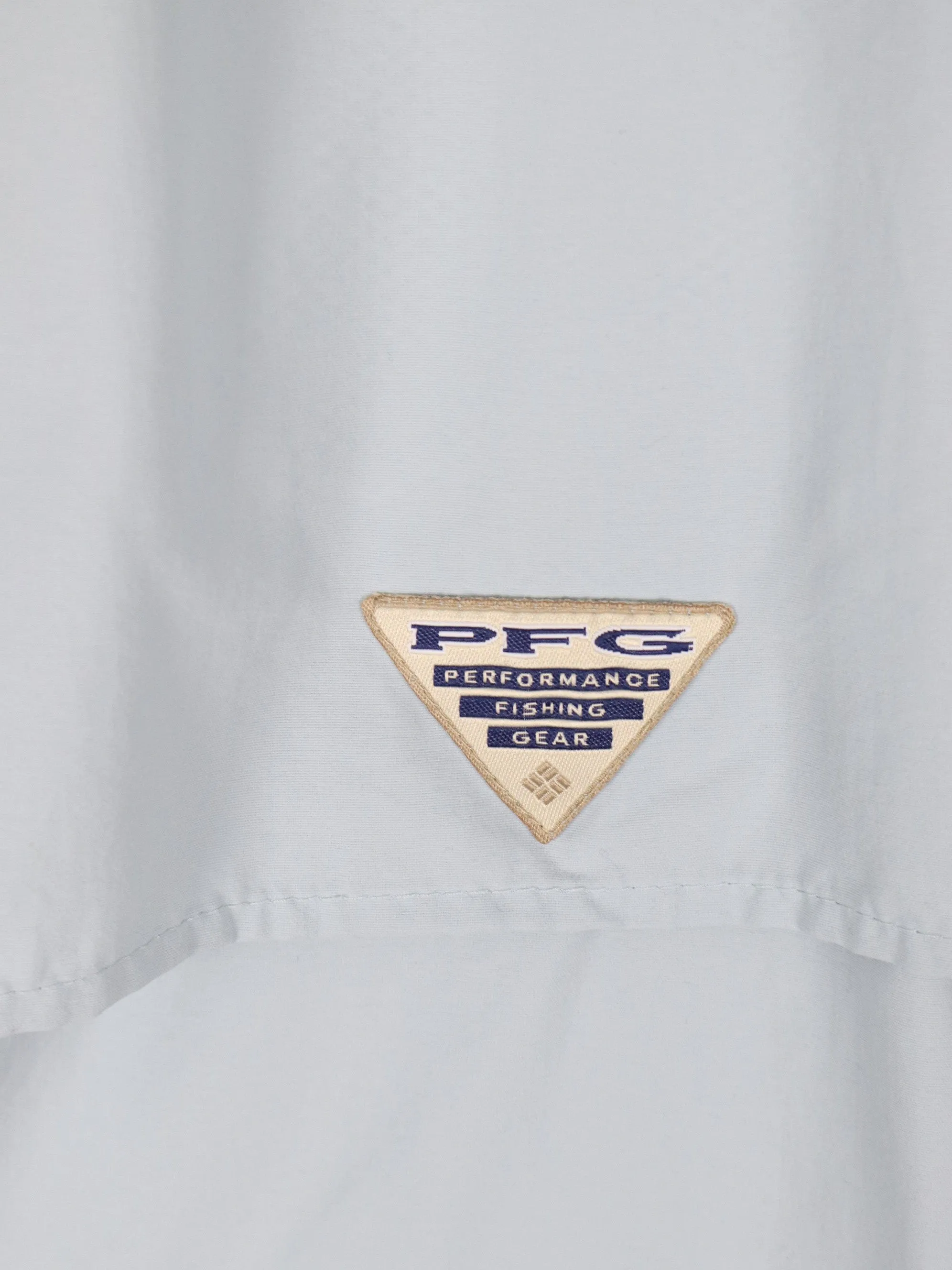 Columbia Shirt Mens Large Blue Button Up Fishing Outdoors