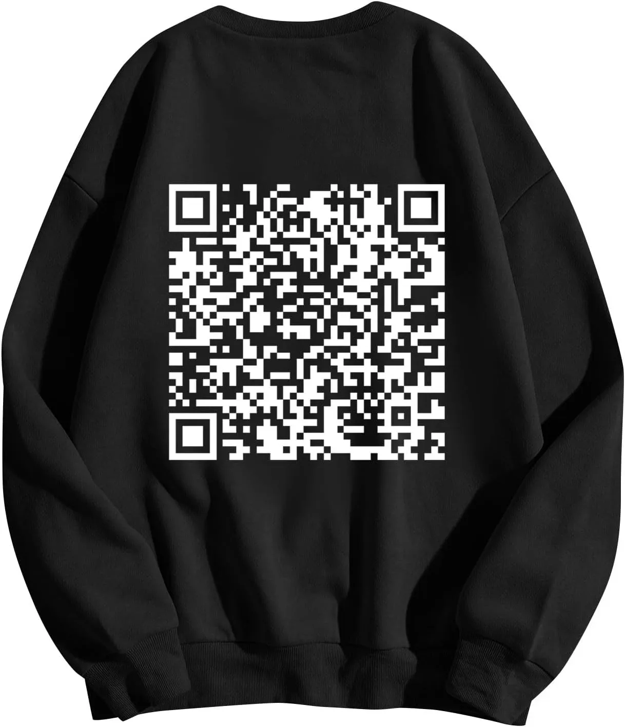 Funny Fu Qr Code Sweatshirts Men And Women Stylish Fuck You Qr Code Hoodies Unisex With Humorous Hidden Message Shirts