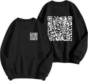 Funny Fu Qr Code Sweatshirts Men And Women Stylish Fuck You Qr Code Hoodies Unisex With Humorous Hidden Message Shirts