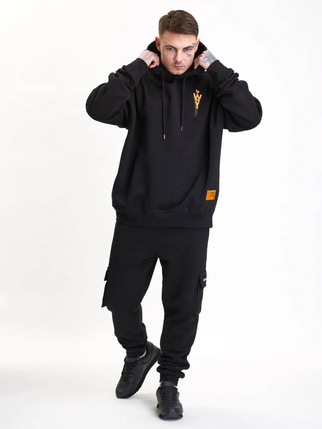Headless Oversized Hoodie Black