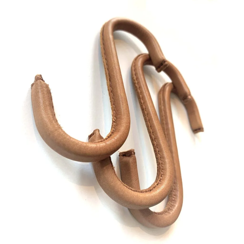 Nordic Function Leather S-Hook 3pcs Natural Leather