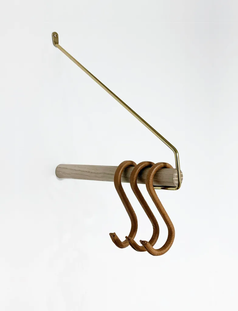 Nordic Function Leather S-Hook 3pcs Natural Leather