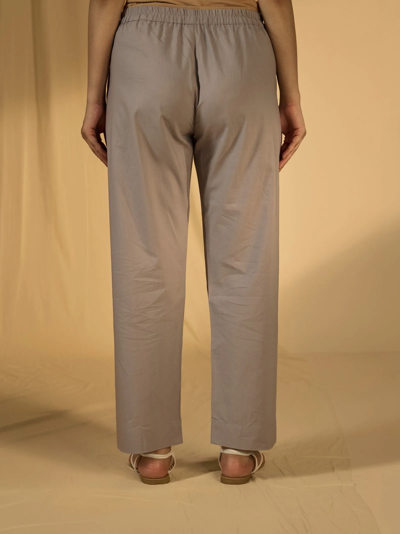 Parakeets Cotton Straight Pant