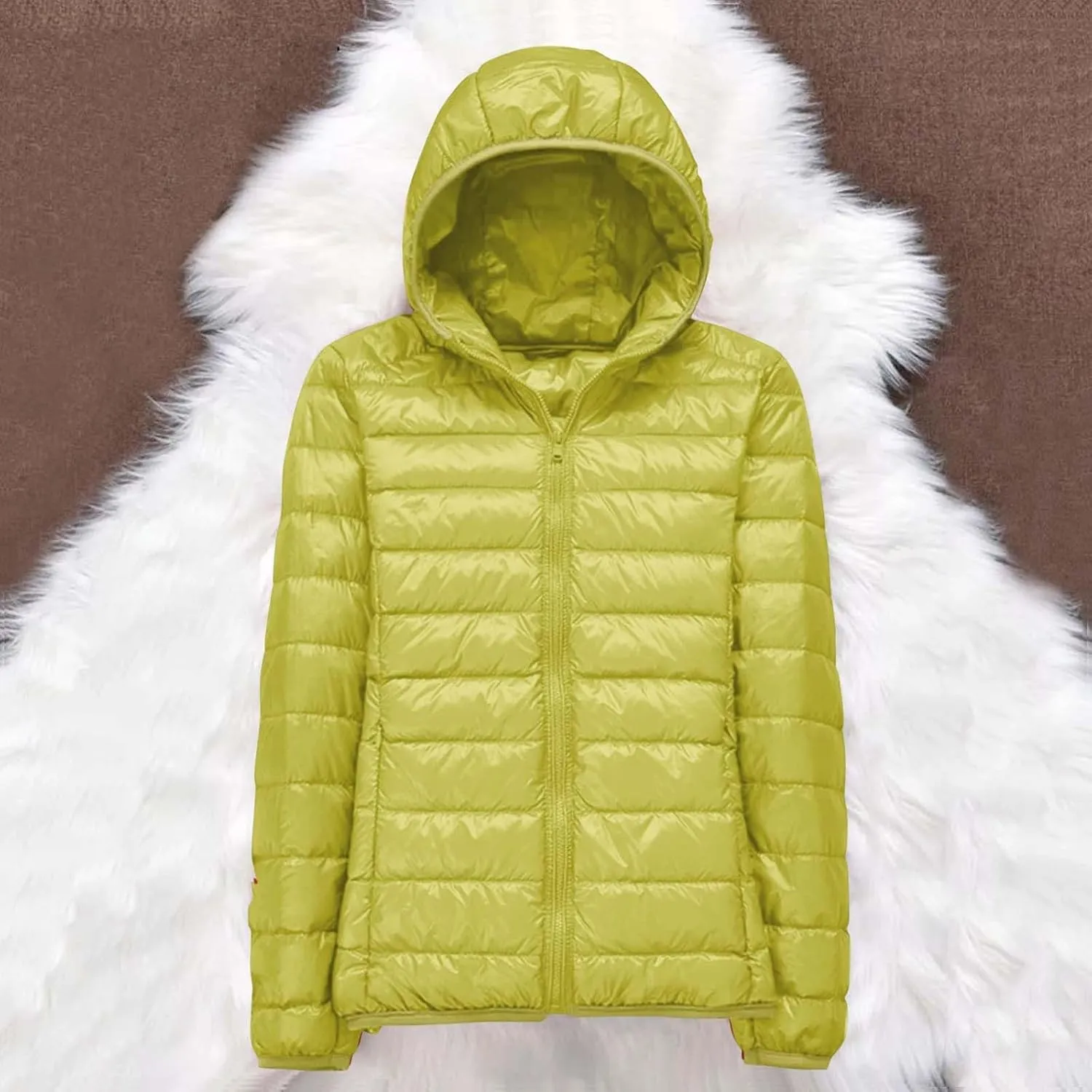 Puffer Jacket Women Jacket Hooded Windproof Winter Coat with Recycled Insulation Winter Slim Puffer Jacket for Women