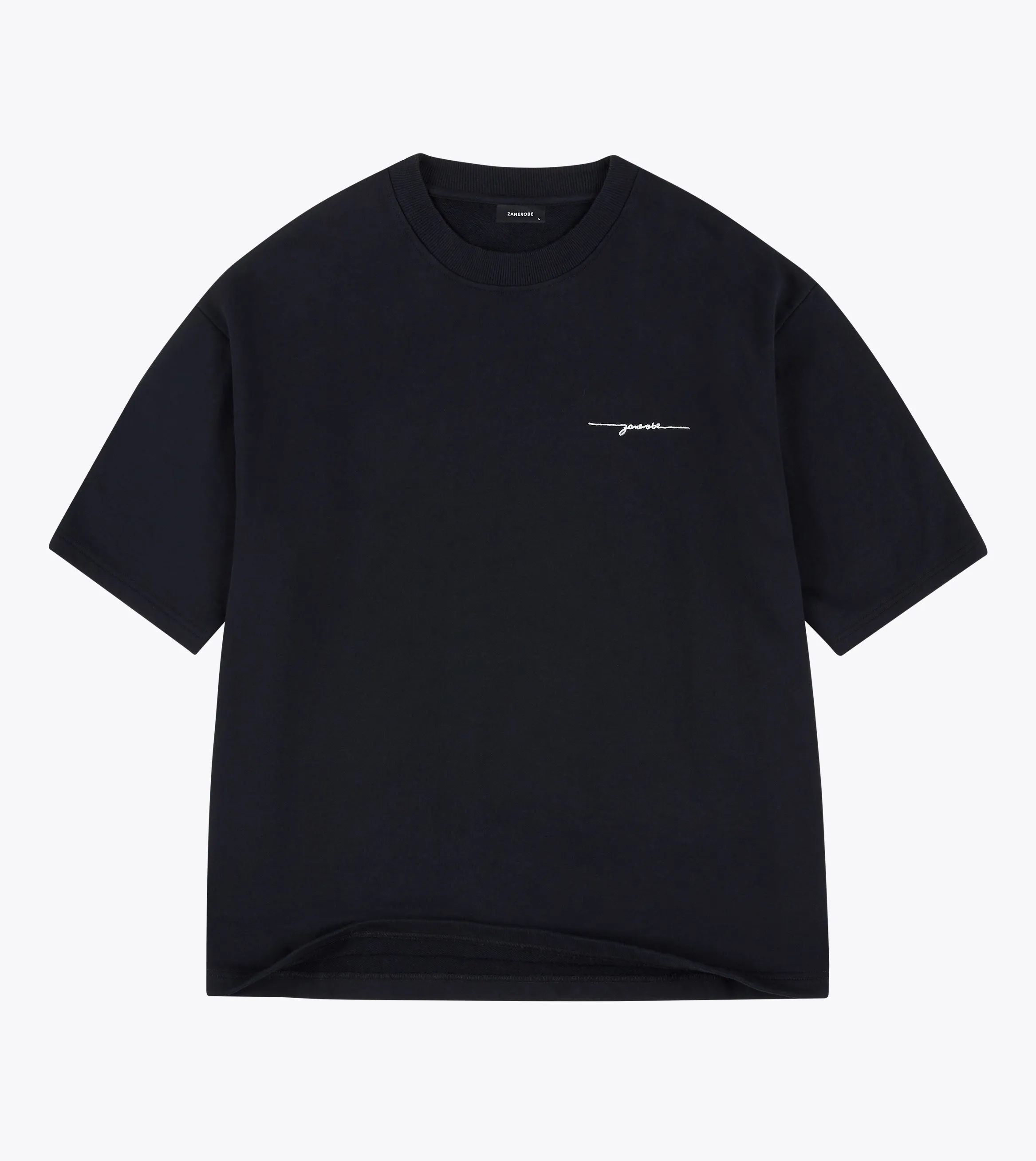 Rugger Fleece Tee Black