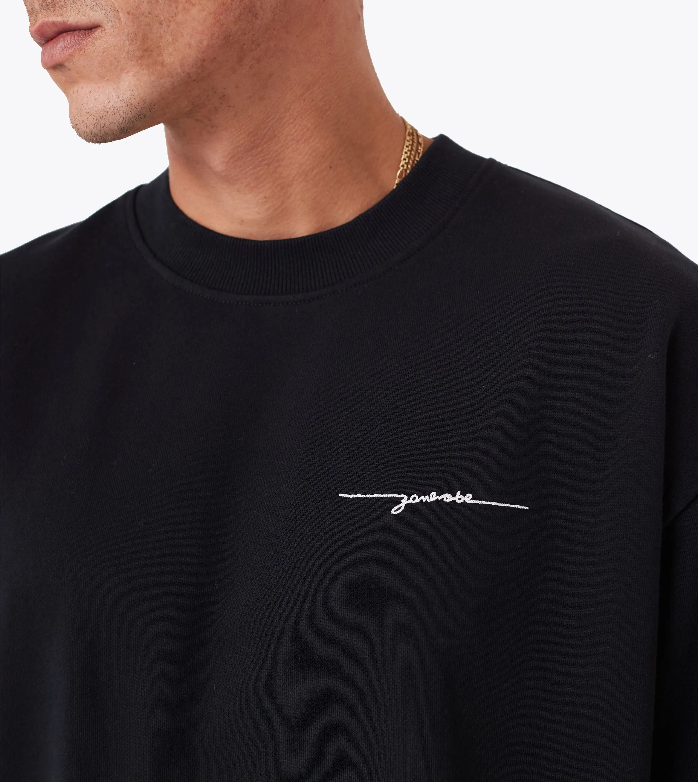 Rugger Fleece Tee Black