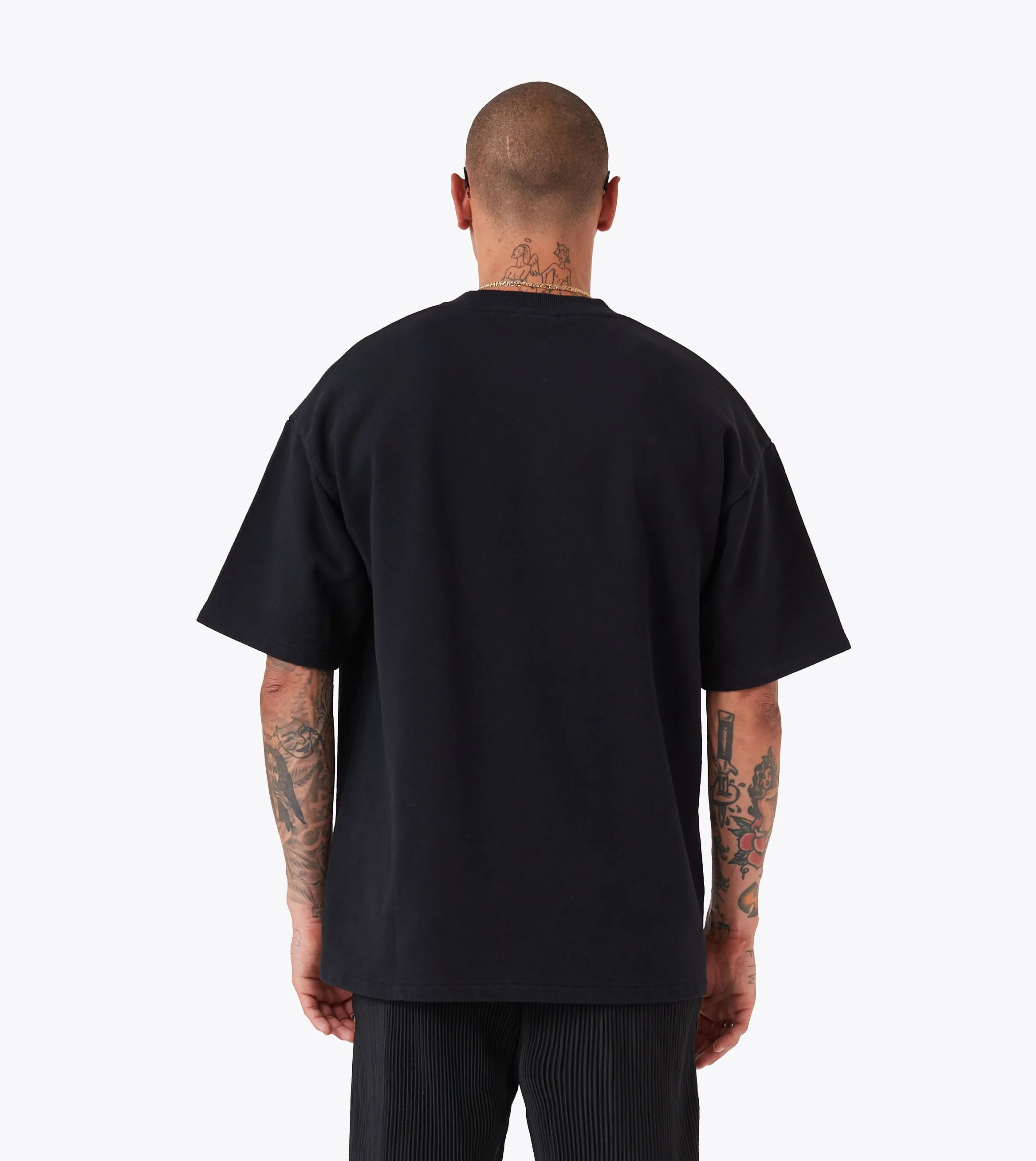 Rugger Fleece Tee Black