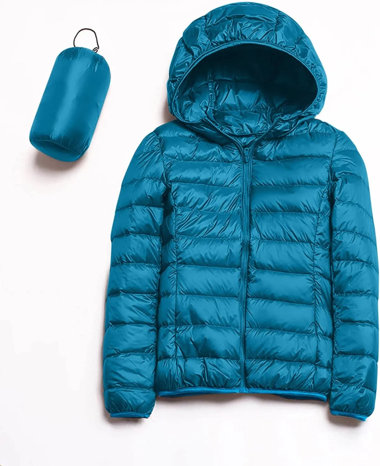 SHAOBGE Packable Puffer Jacket Women Women Warm Lightweight Jacket Hooded Windproof Winter Coat With Winter