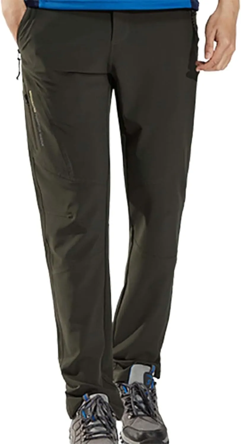 Snow Pants Women Outdoor Waterproof Windproof Fleece Lined Slim Cargo Snow Ski Hiking Pants with Pockets