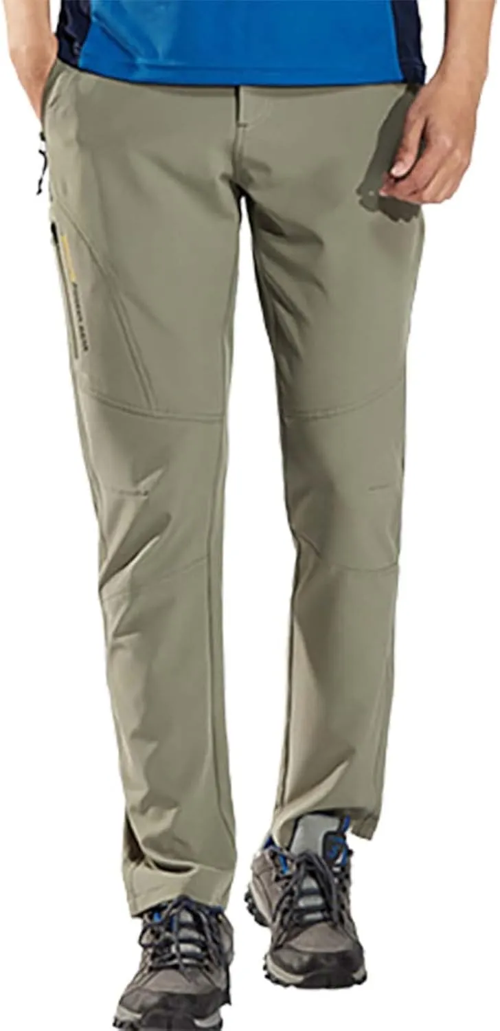 Snow Pants Women Outdoor Waterproof Windproof Fleece Lined Slim Cargo Snow Ski Hiking Pants with Pockets