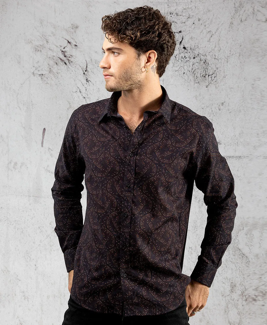 SOL - Seed Of Life   - "Solmizate" LS Premium Button Up