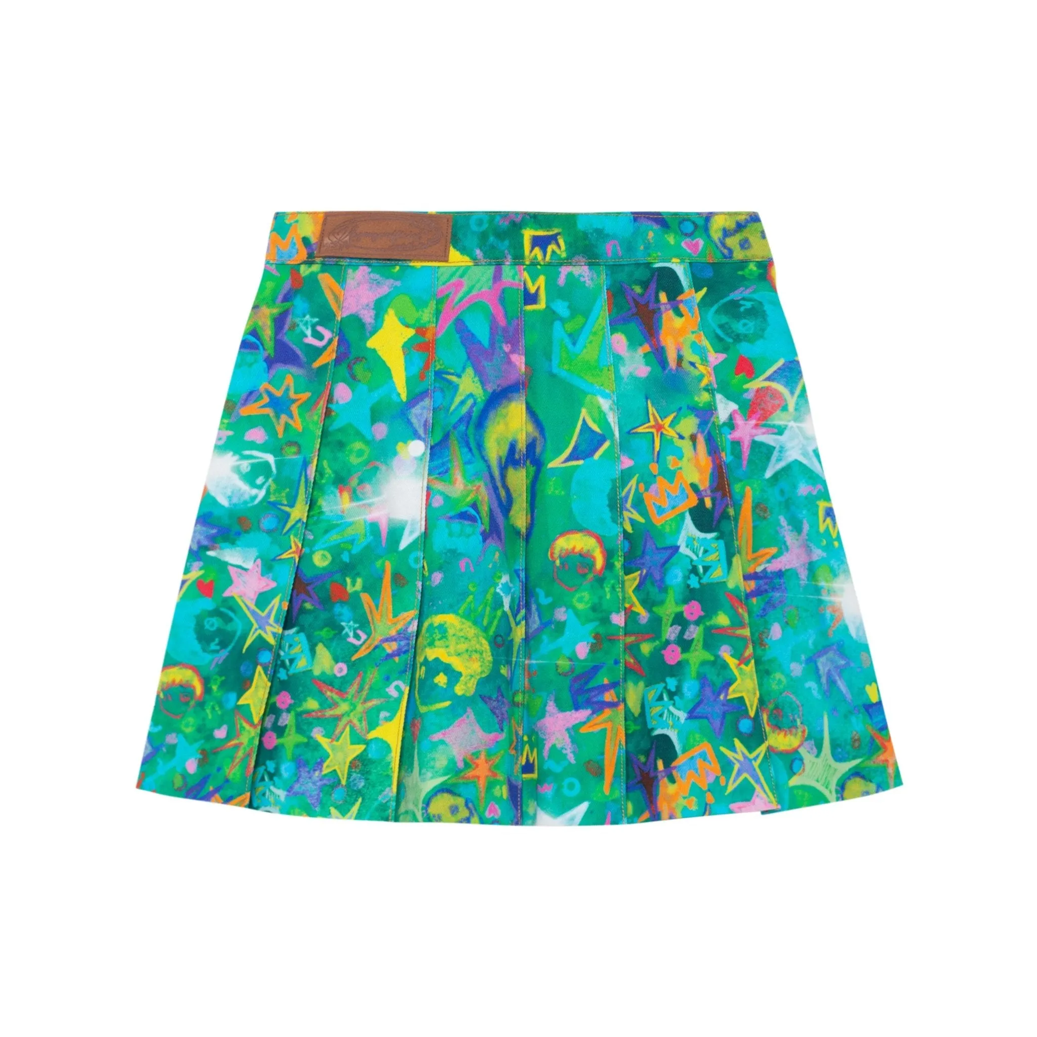 Star Baby Head Full Print Short Skirt