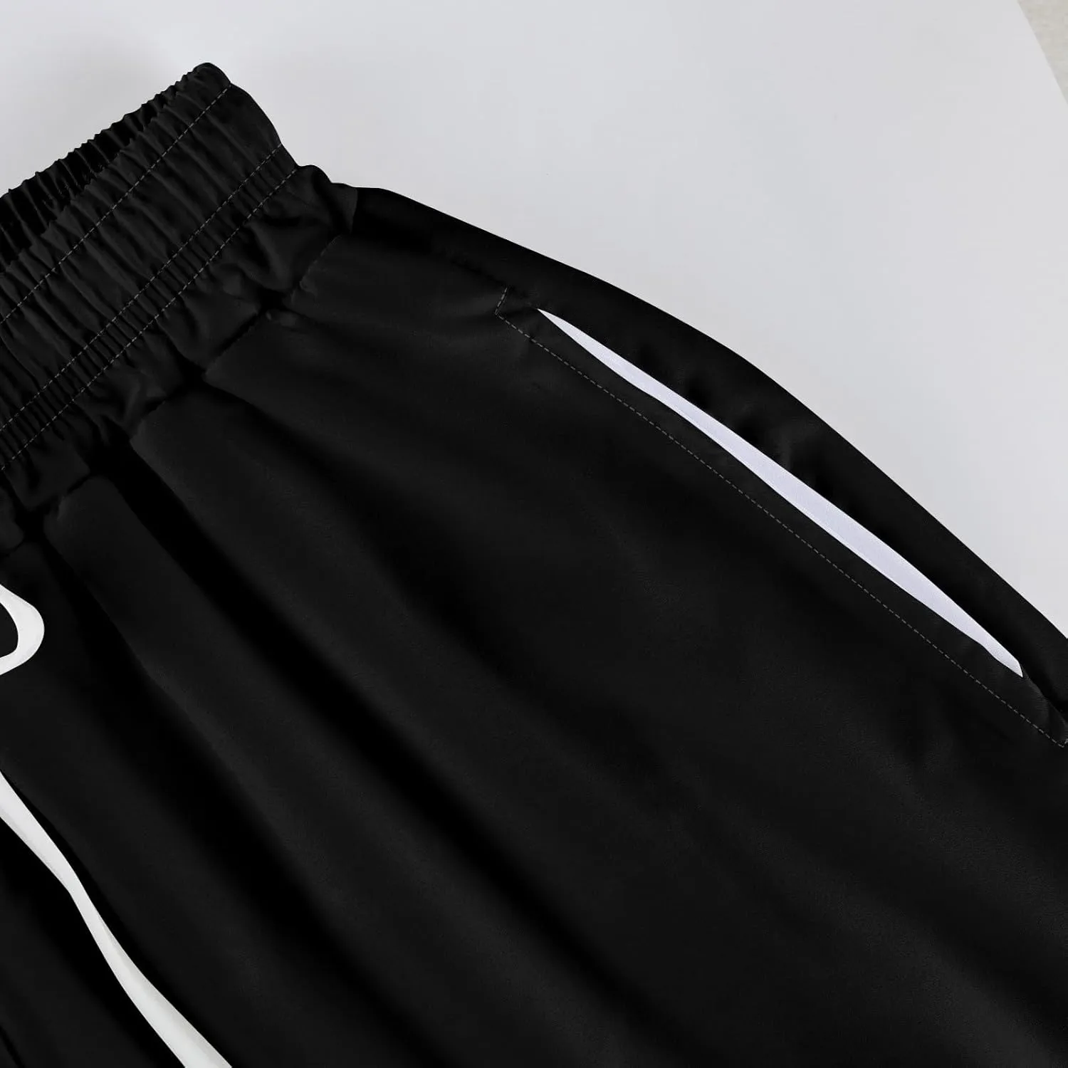 Summer Wide Leg Pants for Women High Waistd Flowy Pants Side Split Drawstring Elastic Waist Solid with Pockets Outfits