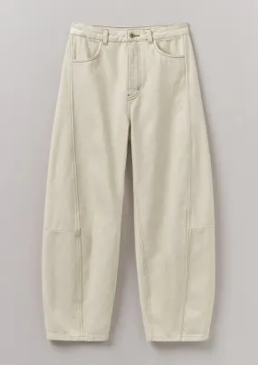 Toast | Sculptural Seam ecru denim trousers | Ecru