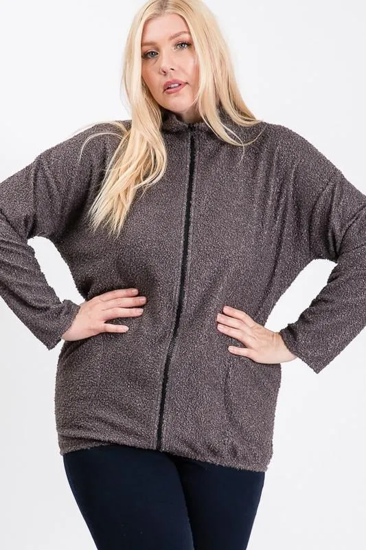 Winter is Here Mock Neck Jacket